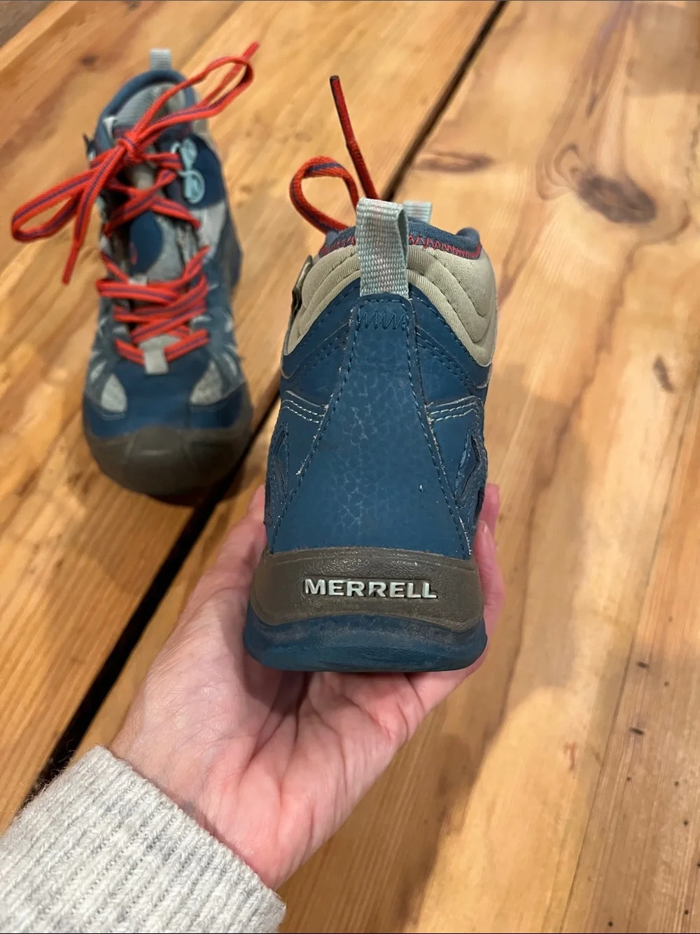 MERRELL Toddler 12 Blue Capra Mid Waterproof Hiking Boots
